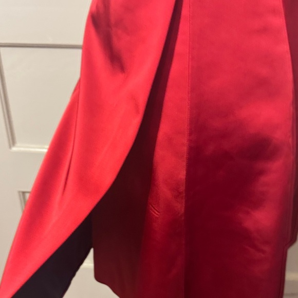 Elegant Red Satin Mini Dress - Picture 2 of 13